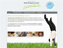 Tablet Screenshot of mobile-massage-und-mehr.de